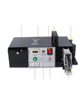 Premium Professional Electric Wire Crimping Machine With Nine Interchangeable Precision Dies For Hella Fast Terminal Work No Sweat Wire Stripping And Built Tough Reliability control panel with buttons and indicators