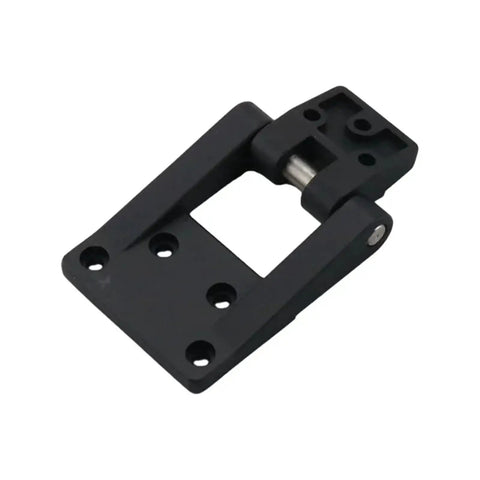 Rock Solid Heavy Duty Industrial Electrical Cabinet Door Rotating Hinge For Distribution Box And Automation Gear Built Like A Tank Easy Install Durable Hardware One Piece, black steel design.
