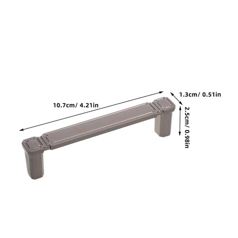 Front view of 2 Pack Zinc Alloy Kitchen Cabinet Door Handles Retro Drawer Pulls Vintage Wardrobe Handles For Home And Office Furniture Hardware Stylish Easy Grip Pulls For Cabinets And Dressers