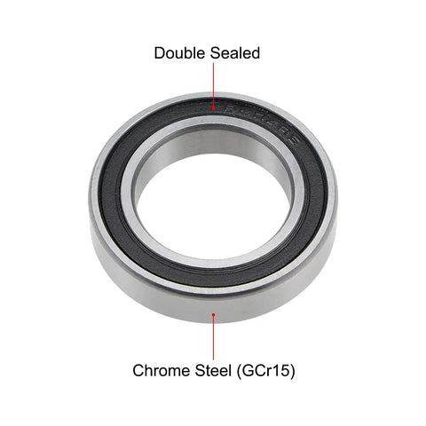 Top Tier 6804-2RS Deep Groove Ball Bearing 20X32X7MM Double Sealed Chromium Steel ABEC-1 Built Tough Super Smooth Low Noise Long Lasting 5 Pack For Workshop Projects