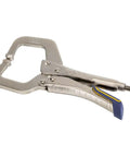Welding Pliers With Fast Release Locking C Clamp 6 Inch Wide Opening Jaws For Varied Shapes Hex Key Pressure Adjustment, side view