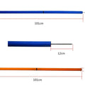 Dog Agility Training Set With Hurdles, Weave Poles, And Jump dimensions showing lightweight design and quick setup
