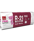 Top Shelf R 21 Kraft Faced Fiberglass Insulation Batts designed for 2X6 exterior walls, 23x93 inches, 5.5 thick.