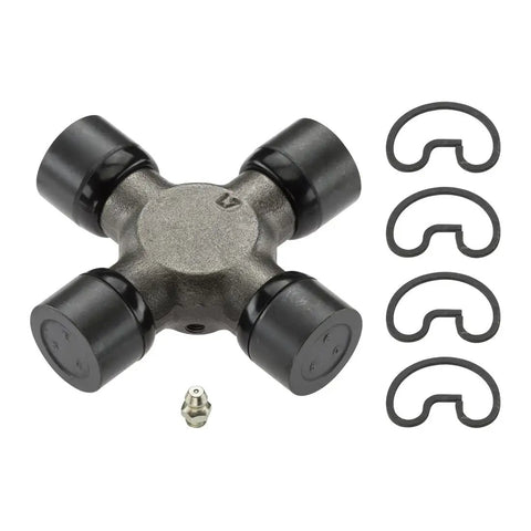 Essential Universal Joint Replacement For Transmission That Fits 2004 Gmc Sierra 3500 And 2007 Chevy Silverado 2500 Hd Classic With Smooth Shifting And Rock Solid Driveline Stability, black U-joint with clips and grease fitting