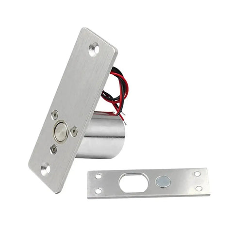 Heavy Duty Waterproof Electronic Drop Bolt Door Lock With DC 12 Volt Induction Technology showing stainless steel components.