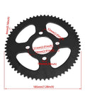 Front view of Go Kart Sprocket 60 Tooth Rear Drive Sprocket 51mm Bore for Predator 79cc 212cc 420cc Mini Bikes, 35 Chain Compatible