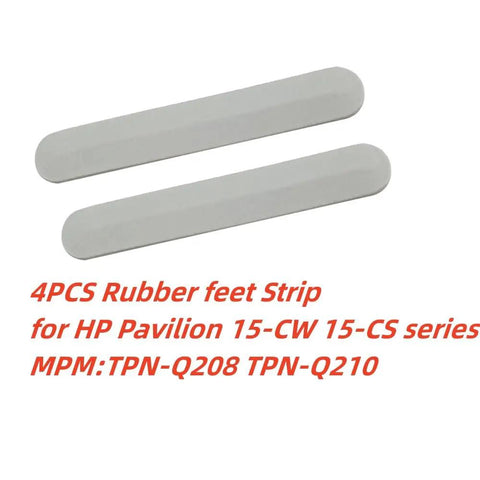 Four Pack Laptop Bottom Rear Cover Rubber Feet Strips Replacement For HP Pavilion 15 CW 15 CS TPN Q208 Q210 Models