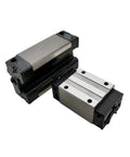 Pro Grade Linear Rail Slider Block Kit For CNC Machines And 3D Printers With 15 HG Track And 300mm Length, Smooth Ball Or Roller Bearing Motion For Beefy Load Handling, Compatible With HGH20CA HGH20CC HGW20CC 20HC Parts, two sealed blocks