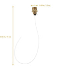 Straight Up Rotatable Air Blower Hose And Plastic Extension Tube Quick Connect Air Compressor Adapter with brass fitting and white tube.