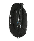 Donut Wing For Technical Scuba Diving With 30 Lb Lift, Includes Inflator Hose And K-Style BPI, 1000D Cordura Outer Shell, Black