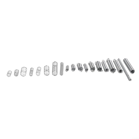 RockSolid Metal Spring Toolkit With 200 Pieces Of Heavy Duty Tension And Compression Springs In 20 Sizes Perfect For Car Repair And Gear Maintenance, assorted metal springs