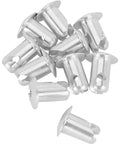 Premium Aluminum Dome Head Quarter Turn Fasteners, Snap Tight Quick Release Panel Hardware, 0.500 Inch Grip, 3/16 Inch Hex Drive, Pack Of 10.