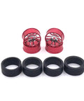 Metal Upgraded 24mm Racing Wheels For 1 To 28 Scale RC Cars Compatible With Mini Q Mini Z And Popular Models Red Alloy