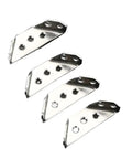 Thickened Stainless Steel 90 Degree L Shape Angle Brackets For Heavy Duty Framing And Shelving Installations, set of four brackets