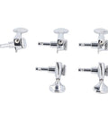 Savage Locking Guitar Tuners 6 Pack With Precision 1:21 Gear Ratio Smoother Intonation And Sealed Lubrication For Electric Or Acoustic Strats And Les Pauls With Heavy Duty Alloy Steel Machine Heads, chrome six-piece set