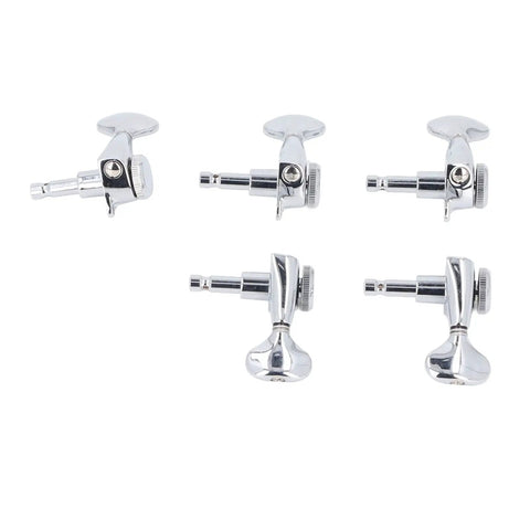 Savage Locking Guitar Tuners 6 Pack With Precision 1:21 Gear Ratio Smoother Intonation And Sealed Lubrication For Electric Or Acoustic Strats And Les Pauls With Heavy Duty Alloy Steel Machine Heads, chrome six-piece set