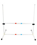 Adjustable bar jump from Dog Agility Starter Set With Hoop Jump, Weave Poles, And Bar Jump For Backyard Training