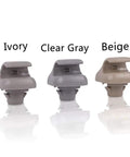 Ivory, Clear Gray, Beige Honda sun visor hook clips for Accord, Civic, CR-V, Pilot, Ridgeline; Beige Sun Visor Hook Clip Bracket Hanger