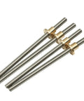 T10 Stainless Steel Lead Screw With Nylon Nut For CNC And 3D Printer Rigs Built Tough Smooth As Butter trapezoidal thread spindles.