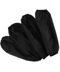 Get Your Arms Covered With These Tough As Nails Extended Black Arm Sleeves 2 Pairs Pack Oilproof Guards shown in black fabric.
