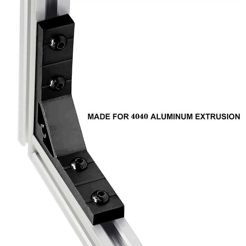 4040 Corner Brackets Set With 16 M8 T Slot Nuts 16 M8x18mm Hex Socket Cap Screws And 1 M5 Wrench for 2020 aluminum extrusion frame