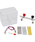 Hands On Galvanic Cells Experiment Kit For High School Chemistry Class Learn How Chemical Energy Converts To Electrical Energy With A Fun DIY Lab Project And Real World Electrochemistry Practice components including container, metal plates, and wires