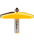Raised Panel Cabinet Door Router Bit, Three And One Half Inch Diameter Bevel Profile Center Panel, One Half Inch Shank