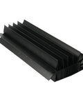 Rugged Flexible Dust Cover For CNC Milling Machines 165 By 15 By 1500 mm Accordion Bellows Guard in black cloth material