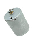 Pro Tier 24mm Electric Motor Delivering Smooth Low Noise Torque With Rock Solid Dust Resistant Housing For Continuous All Day Grind 3V To 12V Up To 12500 Rpm In Hobby Or Shop Builds, silver DC motor with exposed drive shaft.