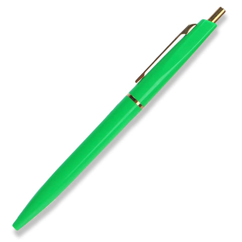 Ultra Smooth Oil Based Ballpoint Pen With Ultra Low Viscosity Mach Ball Ink 0.5mm Extra Fine Tip Forest Green Retro Design Made In Japan