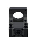 ANWOK Nema 23 steel mounting bracket for 57mm motor; gray block with circular shaft bore and multiple mounting holes