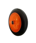 Built Tough 14 Inch Hella Durable Solid Rubber Caster Wheel For Heavy Duty Industrial Trolley And Mining Cart Replacement Knockout side view