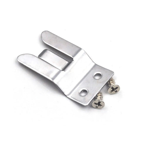Eight Pack CB Microphone Holders With Screws Clips For Hang Up On Two Way Radios Durable Metal Three Finger Clip Works With FT7800