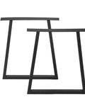 Industrial Black Metal Furniture Legs Set For DIY Coffee Tables And Desks Iron Table Legs 28 Inch Height 24 Inch Wide Heavy Duty Support Two Pack