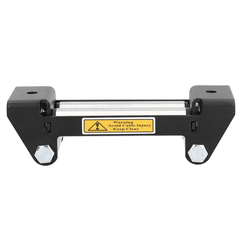 Heavy Duty Winch Roller Fairlead 165mm 6.5in Universal Cable Guide for ATV UTV Side by Side, Steel Construction, 4000 to 5500 Lbs Load, Precision Guided Cable Alignment to Prevent Kinking on Muddy Trails, front view