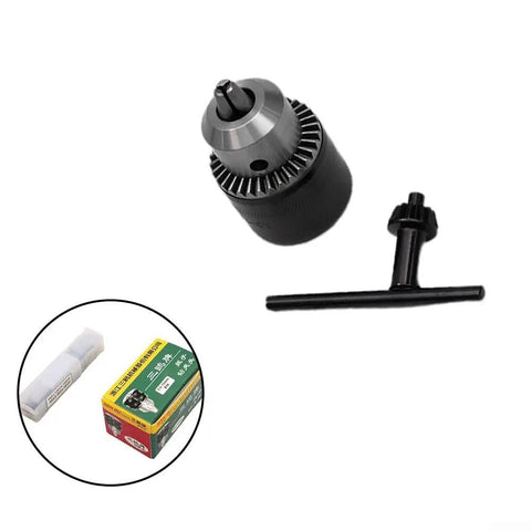 MT2 Morse Taper Drill Chuck For Mini Metal Lathe Tailstock Built Like A Tank 1010 Carbon Steel Keyed Chuck Tool with handle.