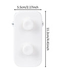 2X Breakaway Jump Cup Adapters For Horses With Locking Latches And Automatic Release Secure Obstacle Cups, dimensions 11.2x5.5 cm