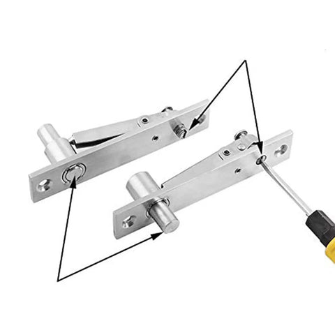 Heavy Duty Pivot Door Hinges For Wooden And Aluminum Doors With 360 Degree Shaft And Silent Hydraulic Soft Close Buffer Built To Last Easy Install
