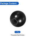 M10 Female Thread Phenolic Ball Knob 32mm Diameter Round Lever Handle for Machinery shown in package