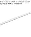 Din Rail Slotted Aluminum Mounting Guide Set, 20 Inch Long, 1.38 Inch Wide, 0.29 Inch High, Silver Tone Pack of 5 for Electrical Panels