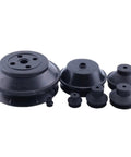 Premium Heavy Duty Vacuum Suction Cups For Industrial Manipulators PBG Series in black, various sizes for strong hold on glass and metal.