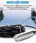 DC 24V 4-20mA Water Level Transmitter Plug-In Type Level Sensor with 6m Cable.