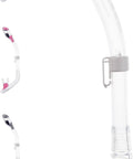 Mini Dry Snorkel With Auto Closing Anti Splash Valve And Dry Top For No Mess Water Ingress, Flexible Tube in Clear Yellow Finish