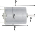 3-12V DC Micro Motors Set Of 5 1500-11000 RPM Mini Motors With Circular Shaft For RC Ships Aircraft
