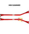 Aluminum High Clearance Links For TRX4M High Trail K10 F150 RC Crawler, CNC anodized red links for TRX4M High Trail high clearance