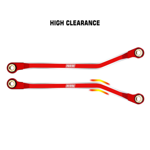 Aluminum High Clearance Links For TRX4M High Trail K10 F150 RC Crawler, CNC anodized red links for TRX4M High Trail high clearance