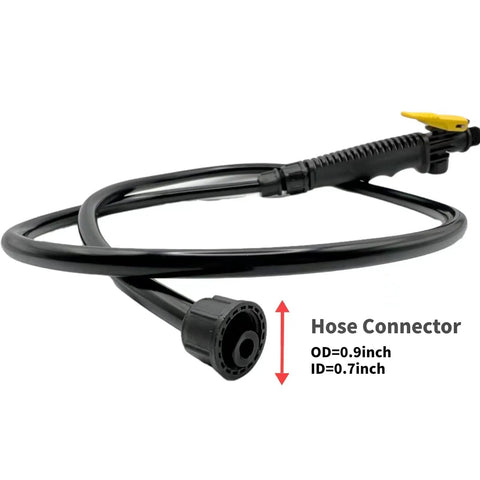 Replacement Stainless Steel Sprayer Wand With Adjustable Nozzle Trigger Wand And 24 Inch Hose For P2803, hose and handle