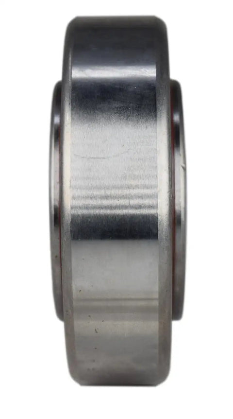 Top Shelf Agriculture Bearing With 1.575 Inch Round Bore And 3.15 Inch Outer Diameter side view showing smooth metal finish.