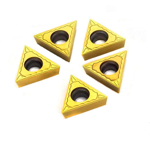 Carbide Turning Inserts TCMT16T304 TCMT32.51 Positive Cutting Action For Steel And Cast Iron Long Tool Life Low Friction Tin Coated