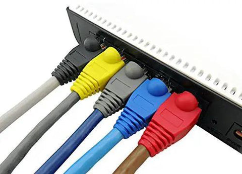 RJ45 Ethernet Cable Boots Kit With Mixed Color Options Strain Relief Plug Covers To Shield Connectors from Dust Moisture and Oxidation